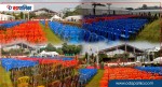 गगन कांग्रेसको उद्घाटनमा अधिकांश कुर्सी निलो र रातो रंगका, हरियो रंगको घाँस मात्रै, त्यो पनि मिल्नेछ माटोमा