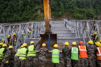 नुवाकोटमा एक्रोब्रिज तयार, भोलिबाट सञ्चालनमा आउने