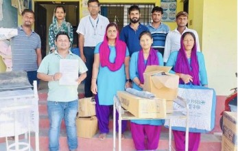 सिरहाका पाँच स्वास्थ्य संस्थालाई प्रसूतिसम्बन्धी उपकरण हस्तान्तरण
