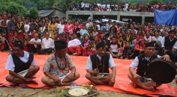 इच्छाकामना गाउँपालिकामा चेपाङ समुदायको सामूहिक ‘न्वागी’