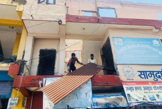 पोखरामा धमाधम खाली गरिँदै अतिक्रमित संरचना