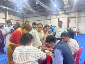 रास्वपा महाधिवेशनमा  पहिलो चरणको मतदान जारी