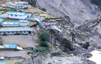 खुम्बु पासाङल्हामु गाउँपालिकामा बाढीले ५ घर बगायो, ६ घरमा क्षति
