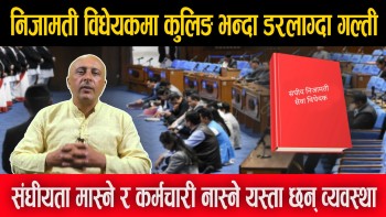 निजामती विधेयकमा कुलिङ भन्दा डरलाग्दा गल्ती, संघीयता मास्ने र कर्मचारी नास्ने यस्ता छन् व्यवस्था