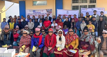 धुनीवेशी र धाक्रे गाउँपालिकामा रोटरीको निःशुल्क आँखा शिविर 