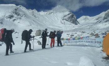 मुस्ताङमा पहिलोपटक ‘छुआमा’ हिमालको सफल पर्वतारोहण