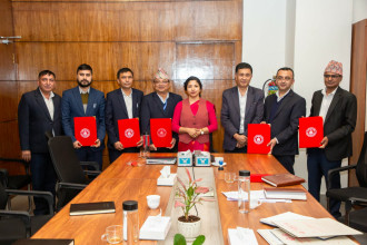 वडा भूमि प्रशासन सेवा केन्द्र सञ्चालन गर्न कामपा र मालपोत कार्यालयबिच सम्झौता