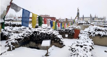 माथिल्लो मुस्ताङ र मुक्तिनाथ क्षेत्रमा हिमपात