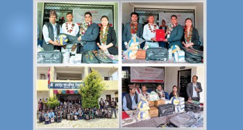 एनआईसी एशिया बैंकले दियो पर्वतको जननेत्र माविलाई शैक्षिक तथा खेलकुद सामग्री सहयोग