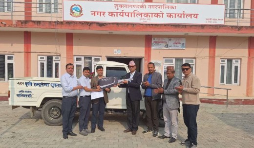 शुक्लागण्डकी र म्याग्देलाई कृषि एम्बुलेन्स
