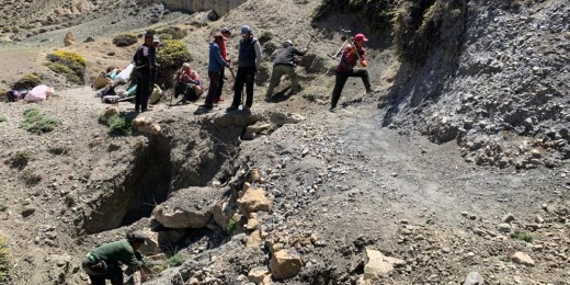 स्तरोन्नति गरिँदै छुसाङ–पाताङ्ग्या पदमार्ग