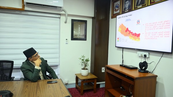 अर्थमन्त्री वाग्लेले यो साताको मौसमको खतराबारे जानकारी लिए