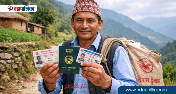 हुलाकी दाइले चिठ्ठी मात्रै होइन, अब ल्याउन थाले पासपोर्ट, लाइसेन्स र सर्टिफिकेट पनि