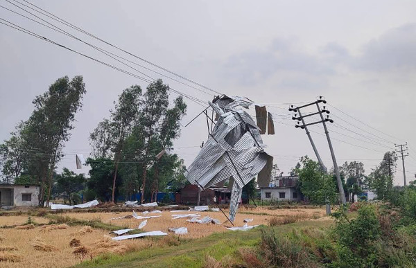 बेमौसमी वर्षाका कारण नौ करोड बराबरको काँचो इँटामा क्षति