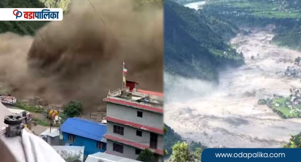 रसुवामा अकास्मात ठूलो बाढी, क्षतिको विवरण आउनै बाँकी
