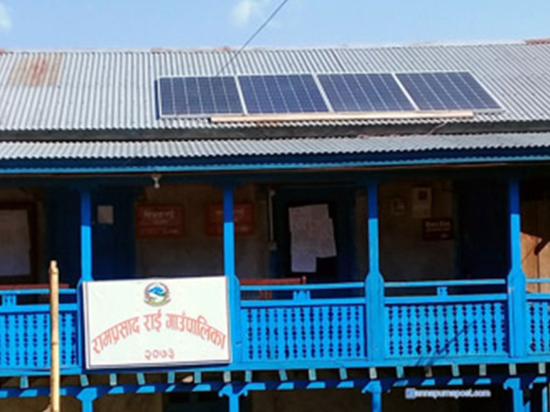 रामप्रसाद राई गाउँपालिकामा कुटिए पूर्वाधार विकास कार्यालयका प्राविधिक