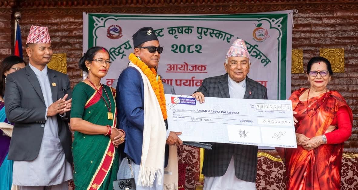 विदेशबाट फर्किएका लालझाडी गाउँपालिकाका विजयकुमार बने उत्कृष्ट कृषक