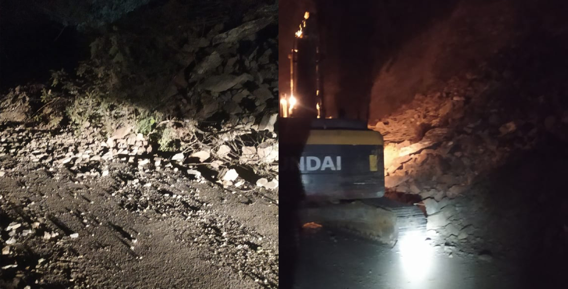 पहिरो पन्छाएपछि बीपी राजमार्गमा चल्न थाले गाडी