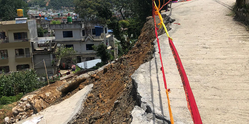 डोजरे विकास आतंक, चन्द्रागिरि नगरपालिकाका ५ वटा वडा पहिरोको जोखिममा