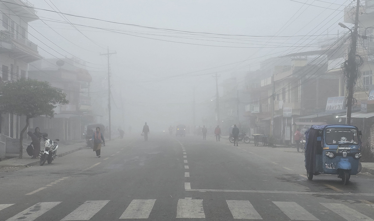 तराईमा हुस्सु र कुहिरो