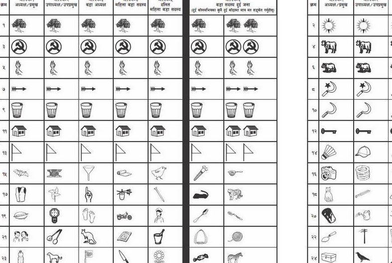 एक करोड दुई लाख ३० हजार थान मतपत्र छापियो