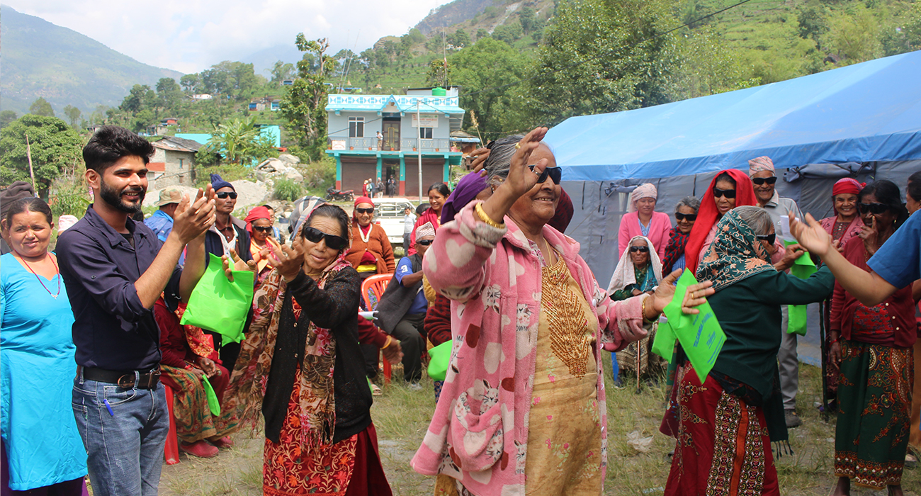 रघुगंगा गाउँपालिकामा मोतियाबिन्दुको समस्या, ३ दिनमा भटिए १४६ विरामी