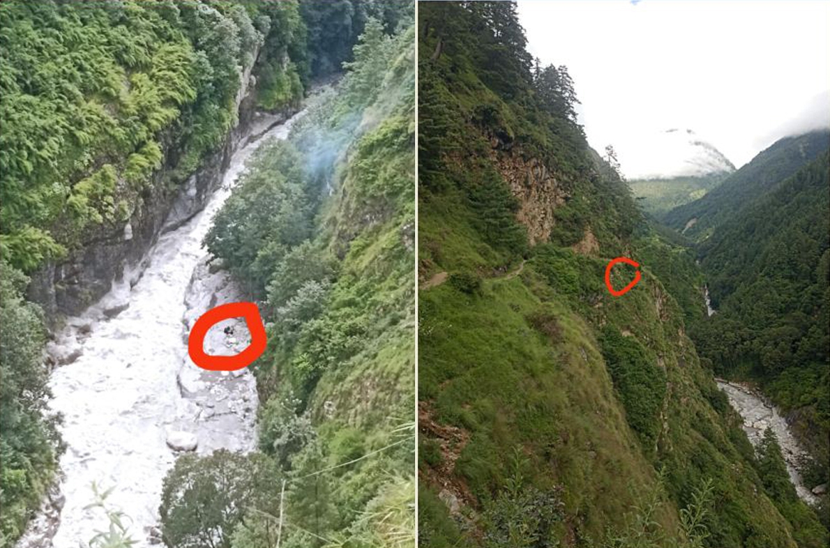 गोरखाको चुमनुब्री गाउँपालिकाको भीरबाट खसेर दुई जनाको मृत्यु